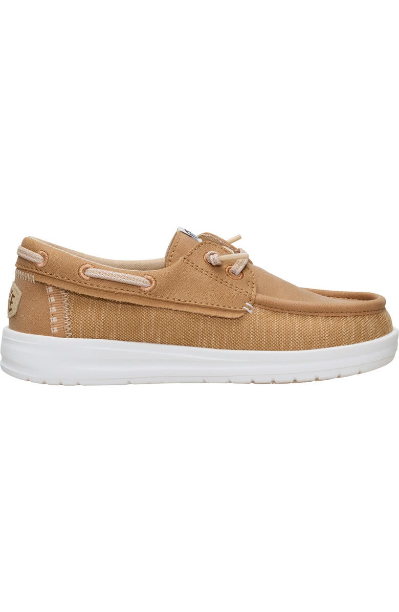 Hey Dude Kids' Wells Slip On Boat Shoe, Alternate, color, Cognac