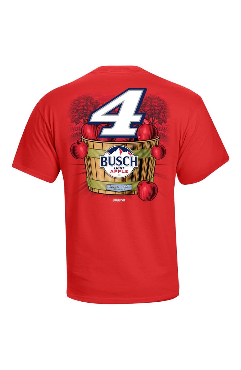 STEWART-HAAS RACING Men's Stewart-Haas Racing Team Collection Red Kevin Harvick Busch Light Apple 2-Spot T-Shirt, Alternate, color,