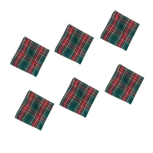 C & F Home C&f Home Weston Plaid Napkin Set 6 In Green