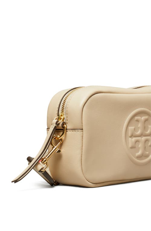 Tory Burch Mini Miller Soft Leather Crossbody Bag In Neutral