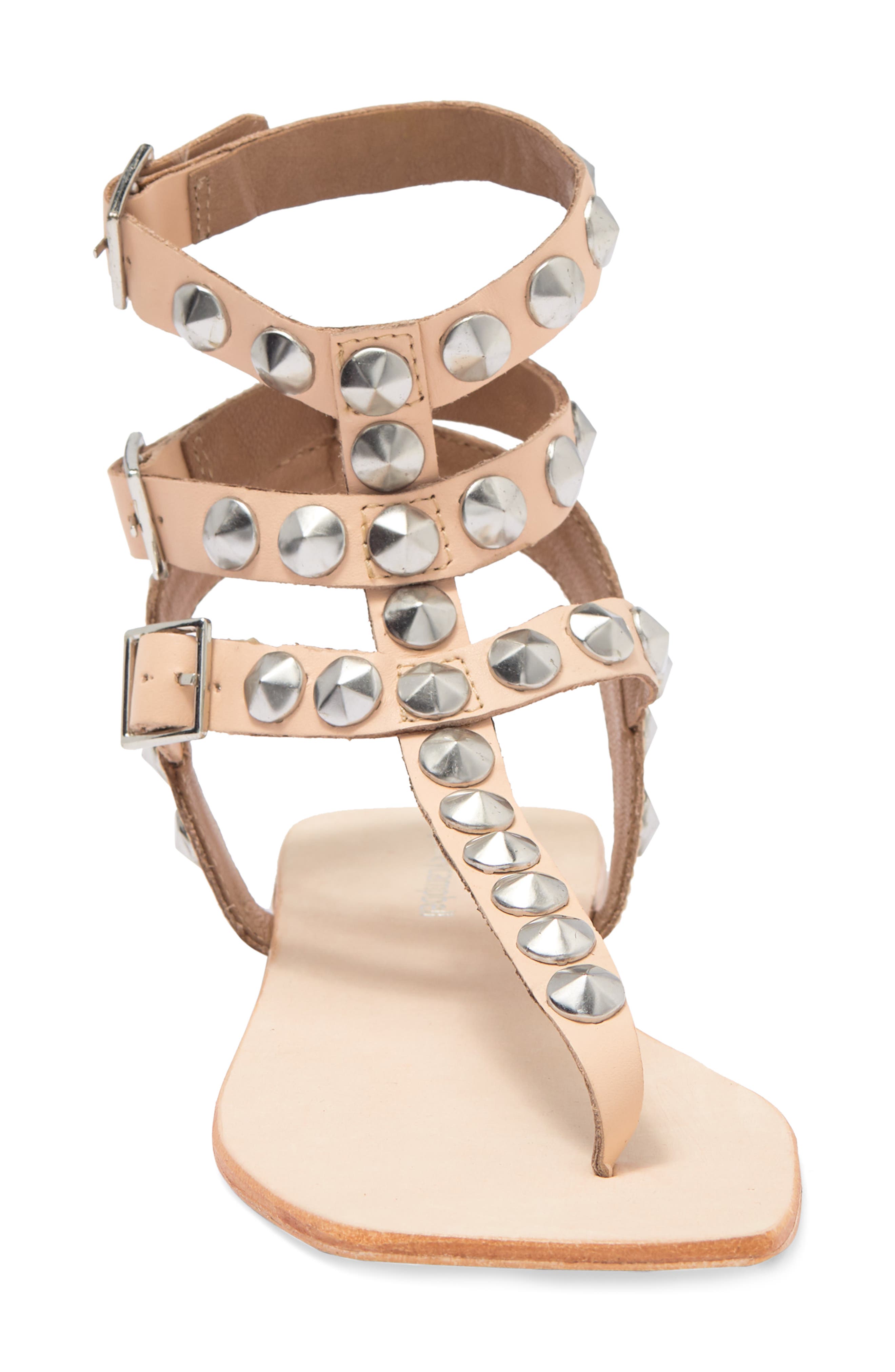 Jeffrey Campbell Demonica Studded Gladiator Sandal, Alternate, color, 