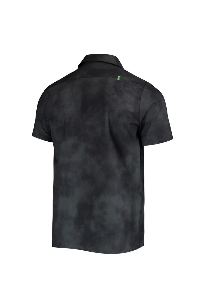 Men's The Wild Collective Black Seattle Sounders FC Abstract Cloud Button-Up Shirt, Alternate, color, Black