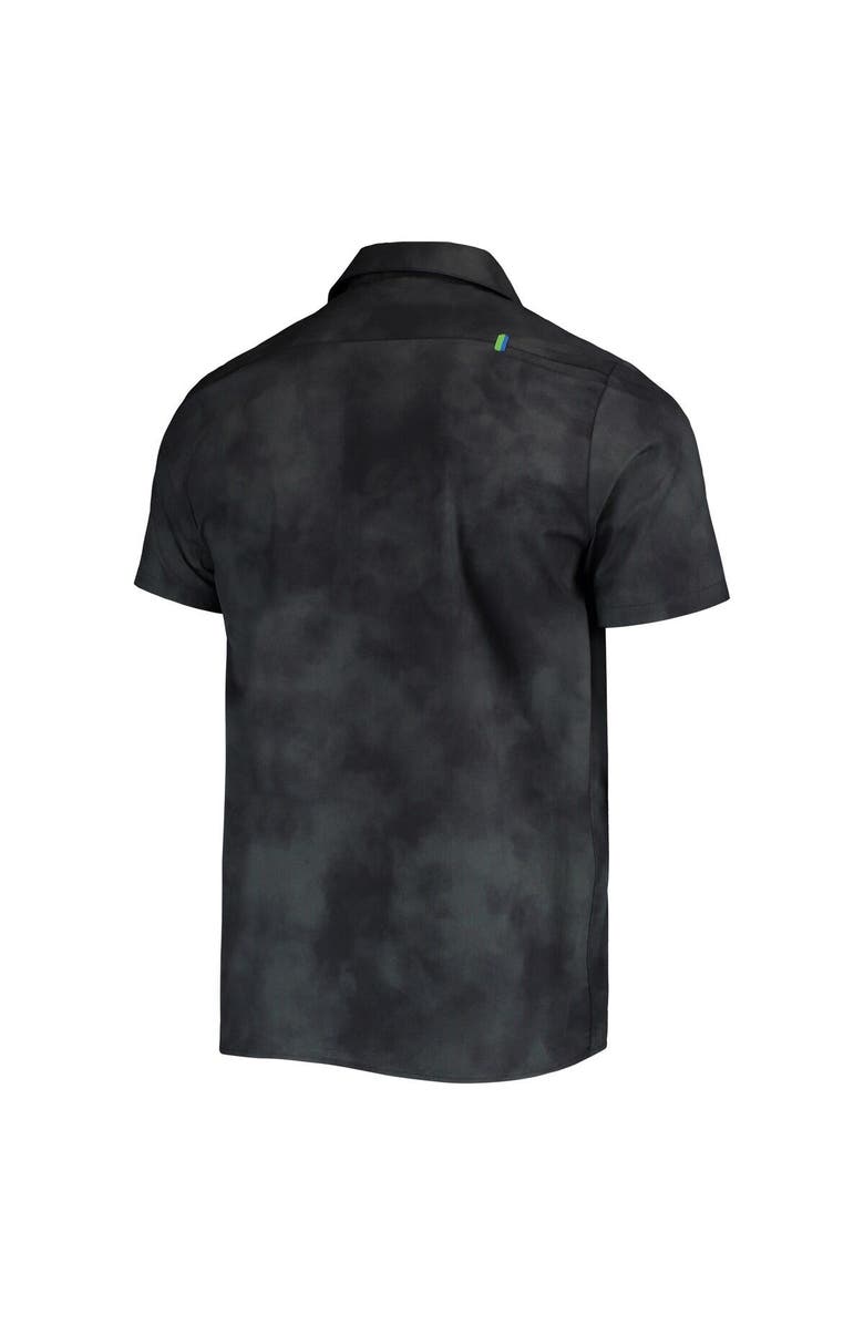 THE WILD COLLECTIVE Men's The Wild Collective Black Seattle Sounders FC Abstract Cloud Button-Up Shirt, Alternate, color, Black