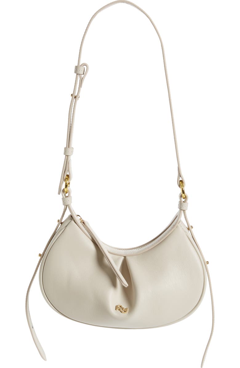 Yuzefi Mini Bean Bag Leather Handbag, Main, color,