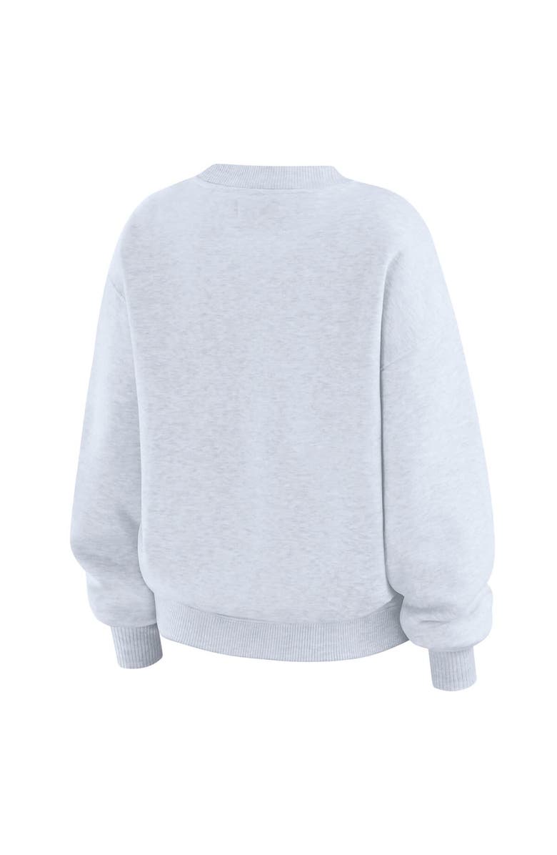 WEAR by Erin Andrews Women's WEAR by Erin Andrews Heather Gray New York Knicks Crew Neck Sweatshirt, Alternate, color, Heather Gray