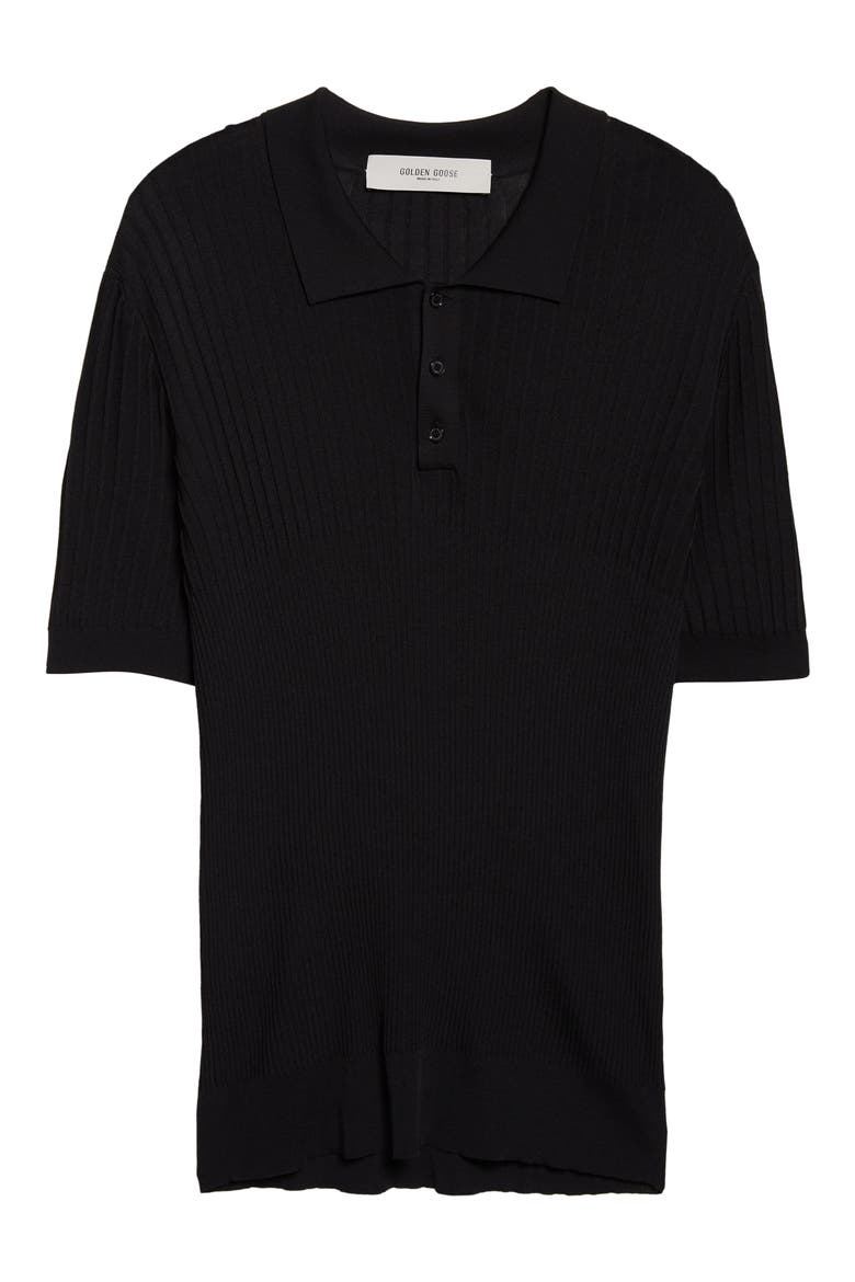 Journey Rib Polo, Alternate, color, BLACK