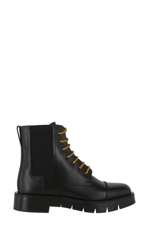 Ferragamo Tolk Combat Boot In Black