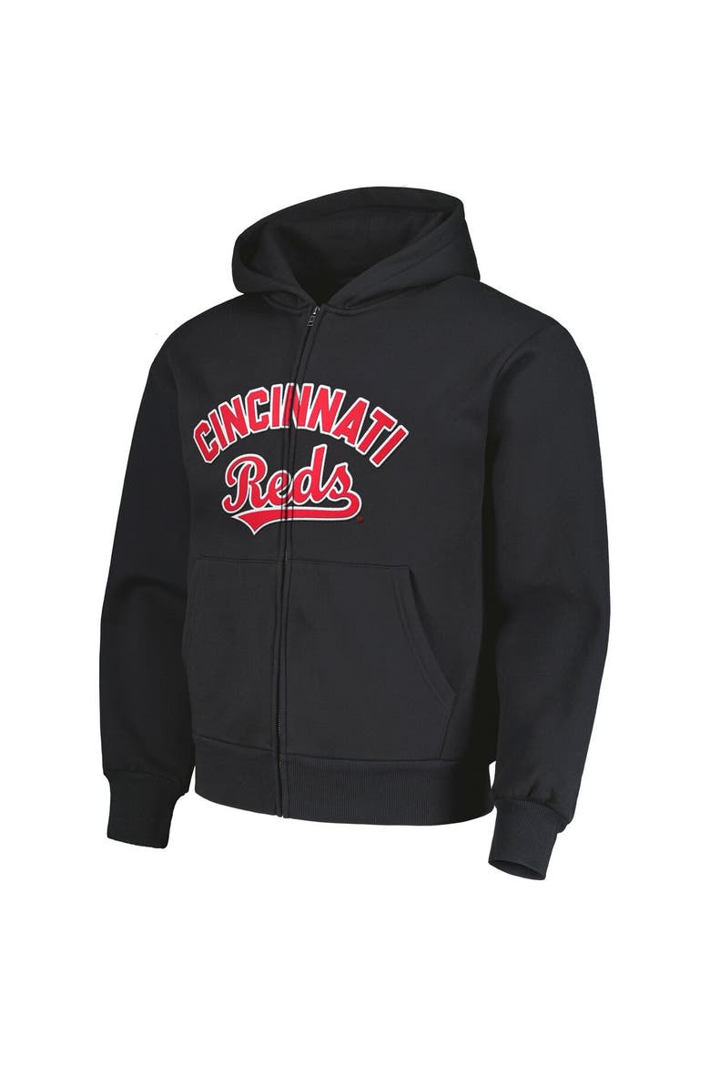 Men's PLEASURES Black Cincinnati Reds Opening Day Full-Zip Hoodie, Alternate, color, Black