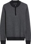 Robert Barakett Grant Merino Wool Quarter Zip Sweater