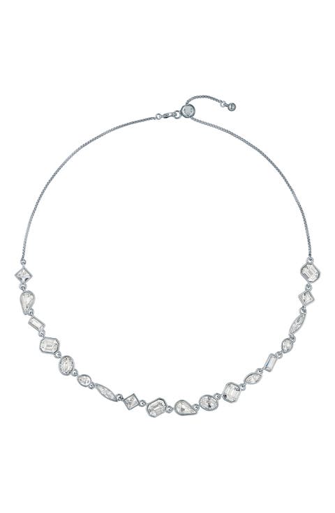 Julie Jewel Chain Crystal Collar Necklace