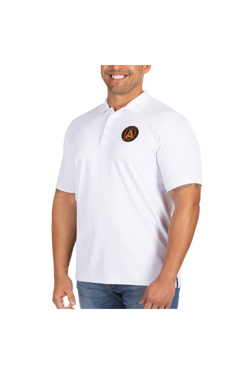 ANTIGUA Men's Antigua White Atlanta United FC Big & Tall Legacy Pique Polo, Main, color, 