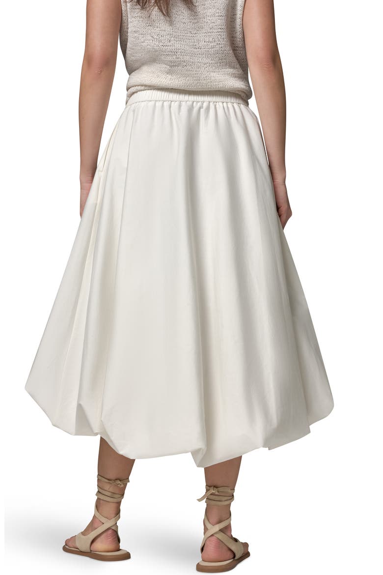 Stretch Poplin Bubble Skirt, Alternate, color, CREAM