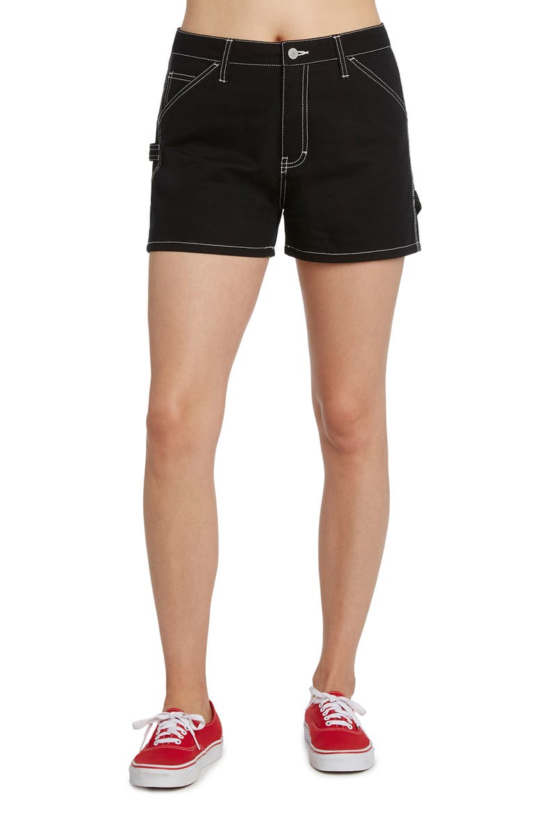 Carpenter Shorts, Main, color, BLACK