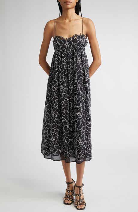 Ulla Johnson Marina Floral Embroidery Cotton Sundress