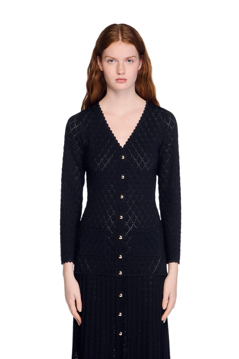 Fancy knit maxi dress, Alternate, color, Black
