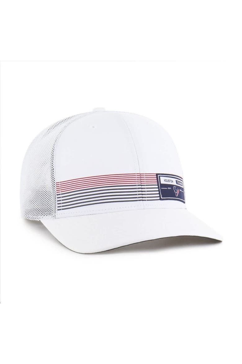 Men's '47 White Houston Texans Rangefinder Trucker Adjustable Hat, Alternate, color, White