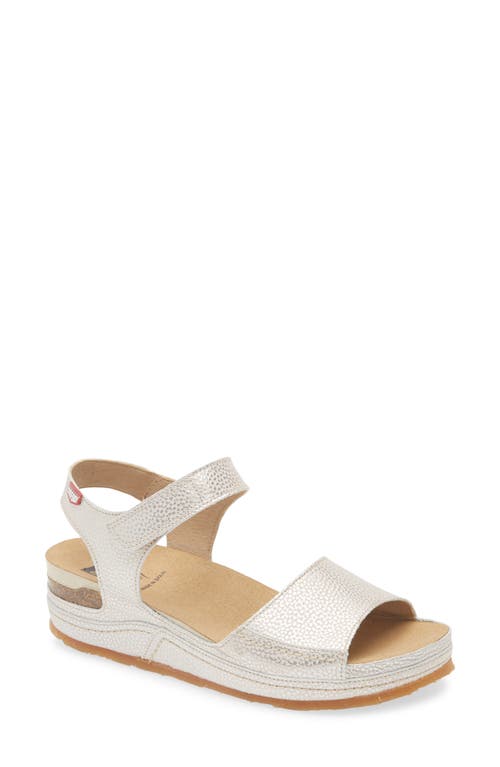 On Foot 250 Madison Platform Sandal In Starlight Oro