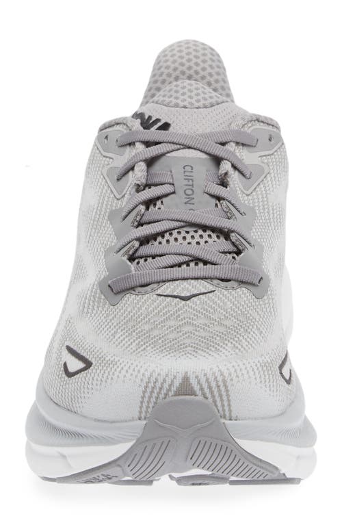 Hoka Clifton 9 Running Shoe In Gray