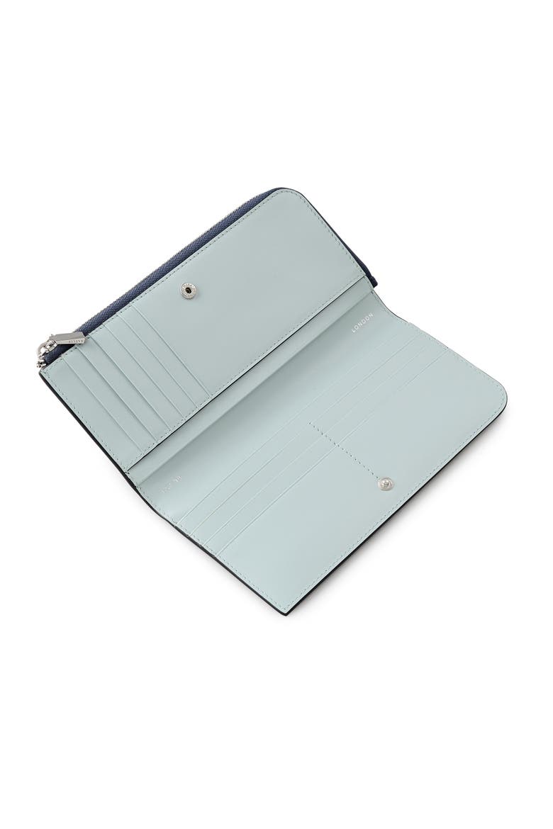 Chilworth Street - Octopus Large Zip Around Wallet, Alternate, color, Naval