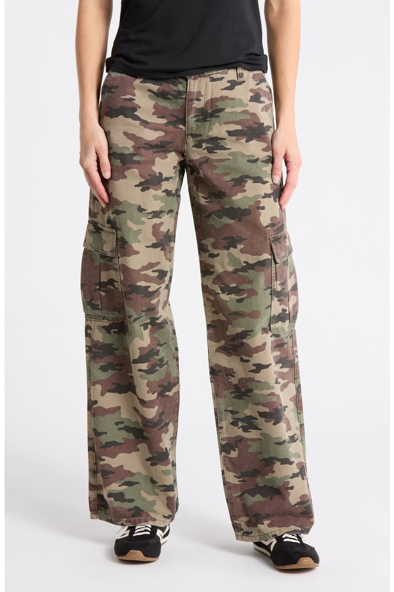 Superlow Loose Fit Cargo Pants, Main, color, WALLER CAMO COVERT CANVAS