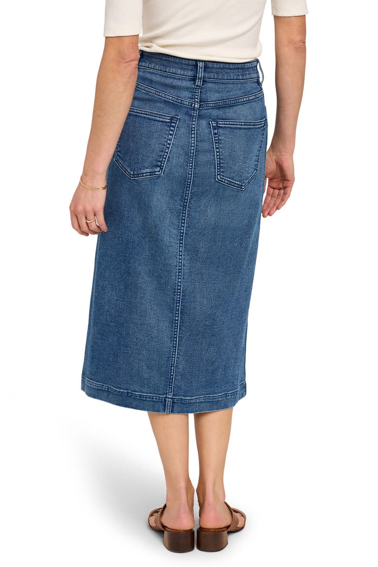 Stretch Terry Midi Skirt, Alternate, color, RIVERTON