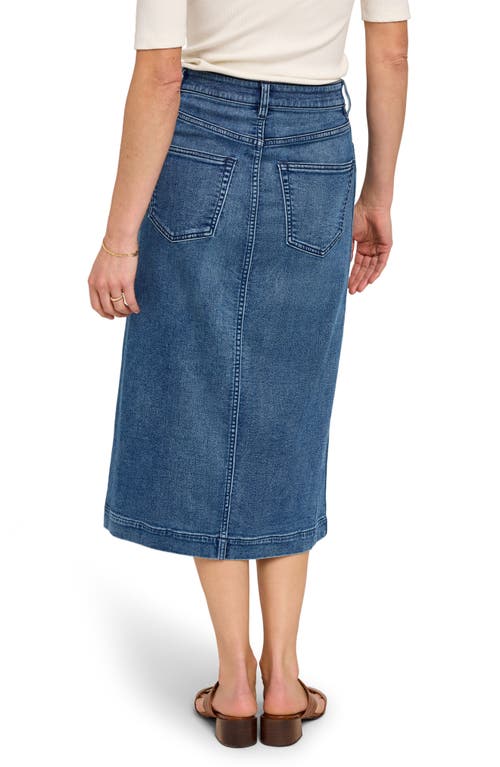 Faherty Stretch Terry Midi Skirt In Riverton