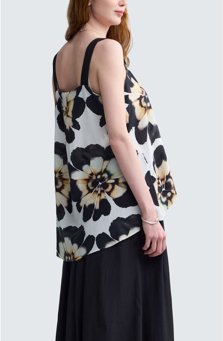 LUUKAA Valina Floral Print Square-Neck Top, Alternate, color,
