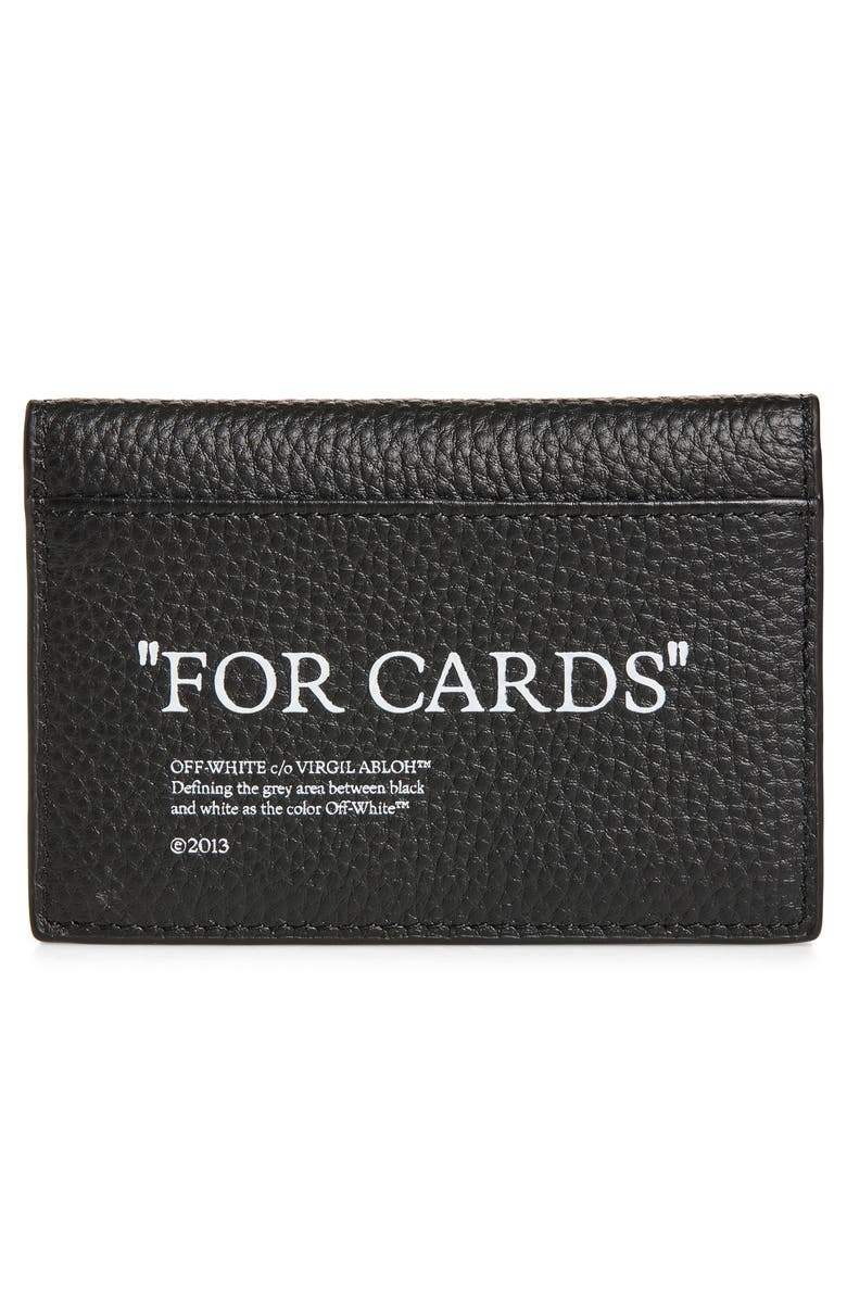 Off-White North/South Bifold Wallet, Alternate, color, Black