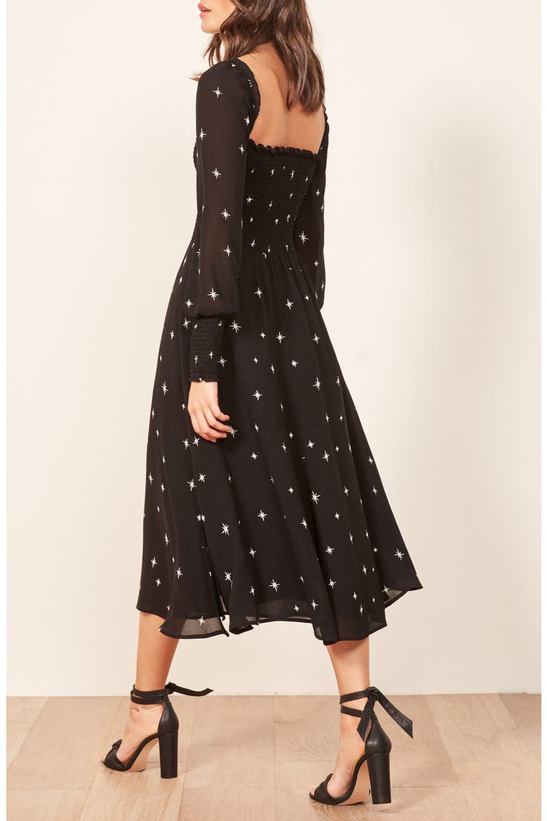 Rowan Midi Dress, Alternate, color, CONSTELLATION
