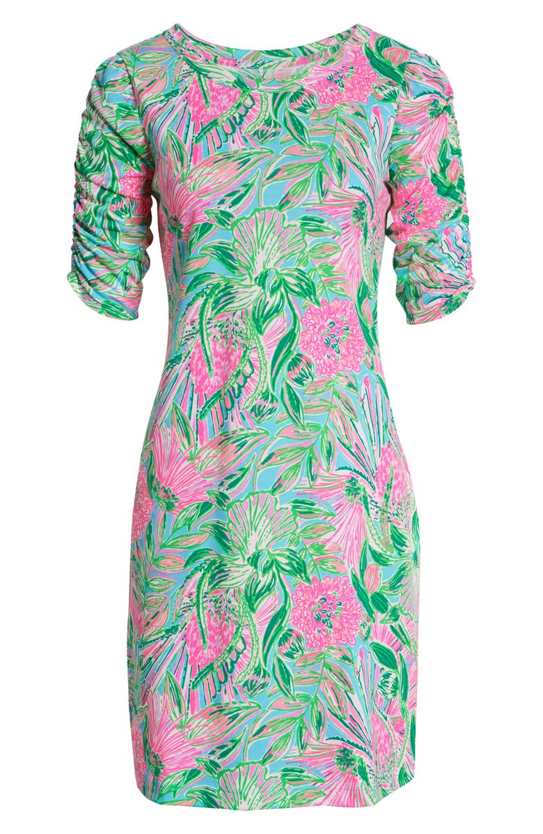 Lilly Pulitzer<sup>®</sup> Women's Belden Floral Cotton T-Shirt Dress, Alternate, color, 