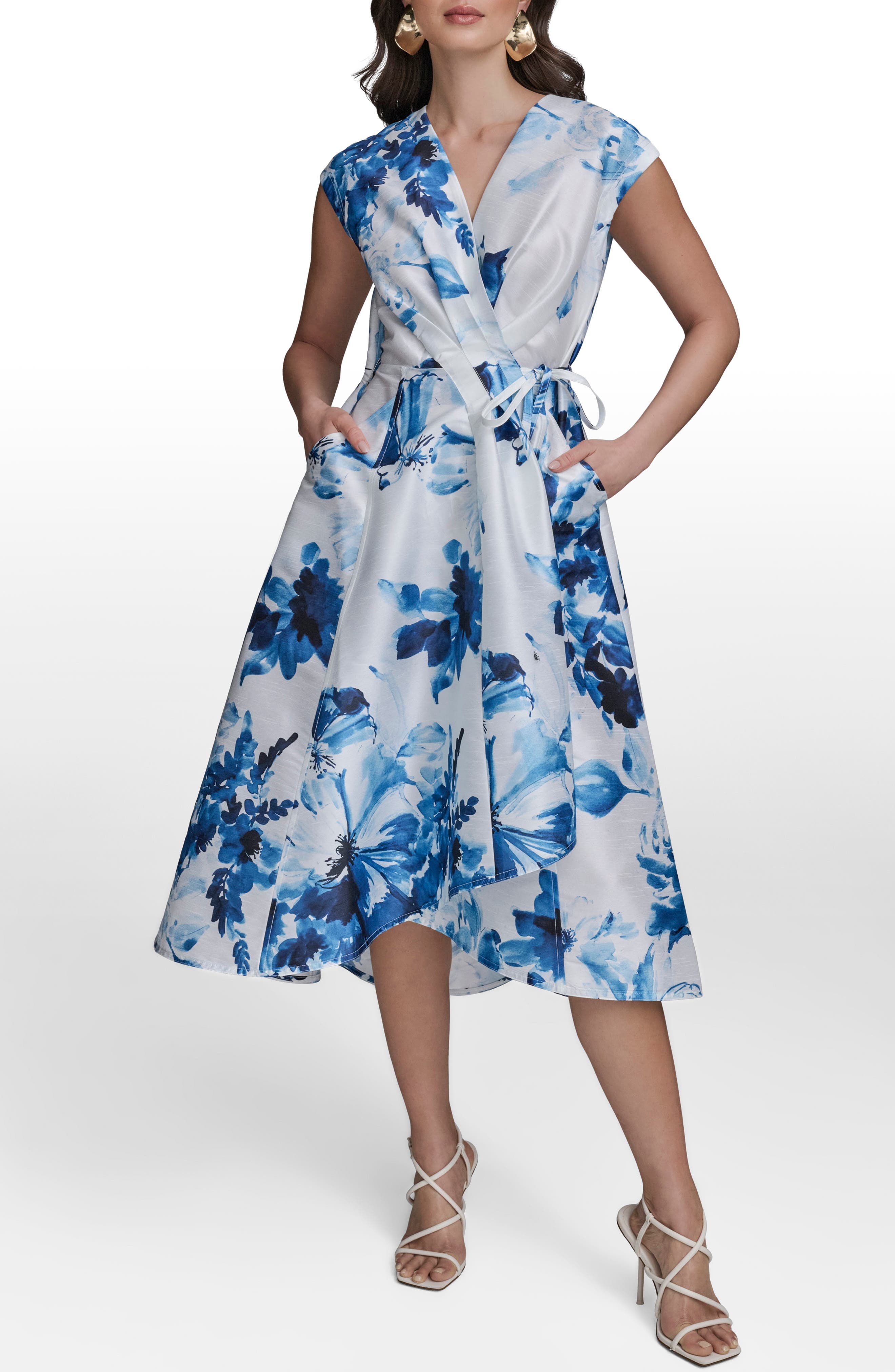 Blue Floral Dresses for Women