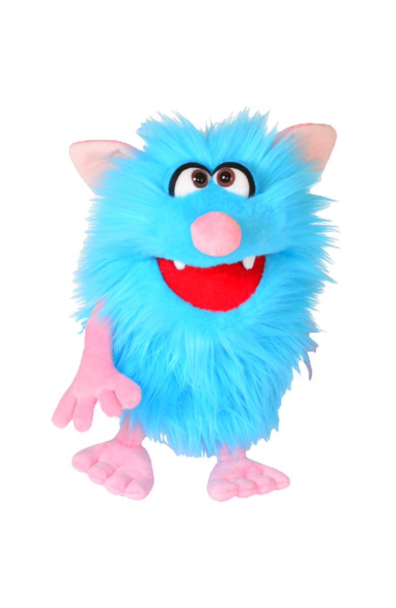Living Puppets Spike The Blue Friendly Monster 14 Inch Plush Hand Puppet, Main, color, Blue