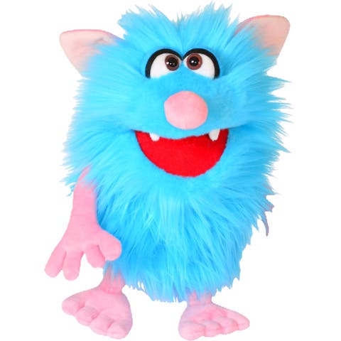 Spike The Blue Friendly Monster 14 Inch Plush Hand Puppet