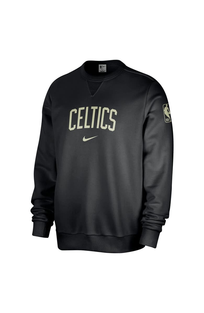Nike Men's Nike Black Boston Celtics Courtside Standard Issue Performance Pullover Sweatshirt, Alternate, color, Black