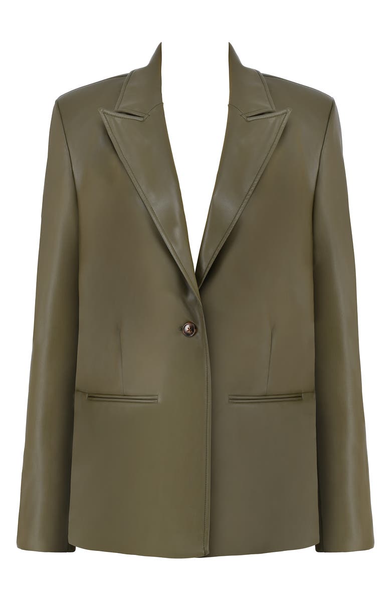 Mistress Rocks Faux Leather Blazer, Alternate, color,