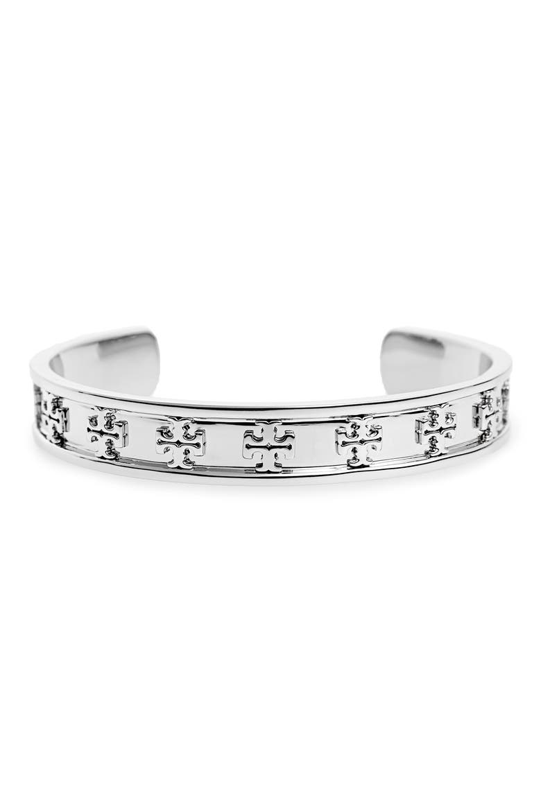 Logo Cuff, Main, color, METALLIC SILVER