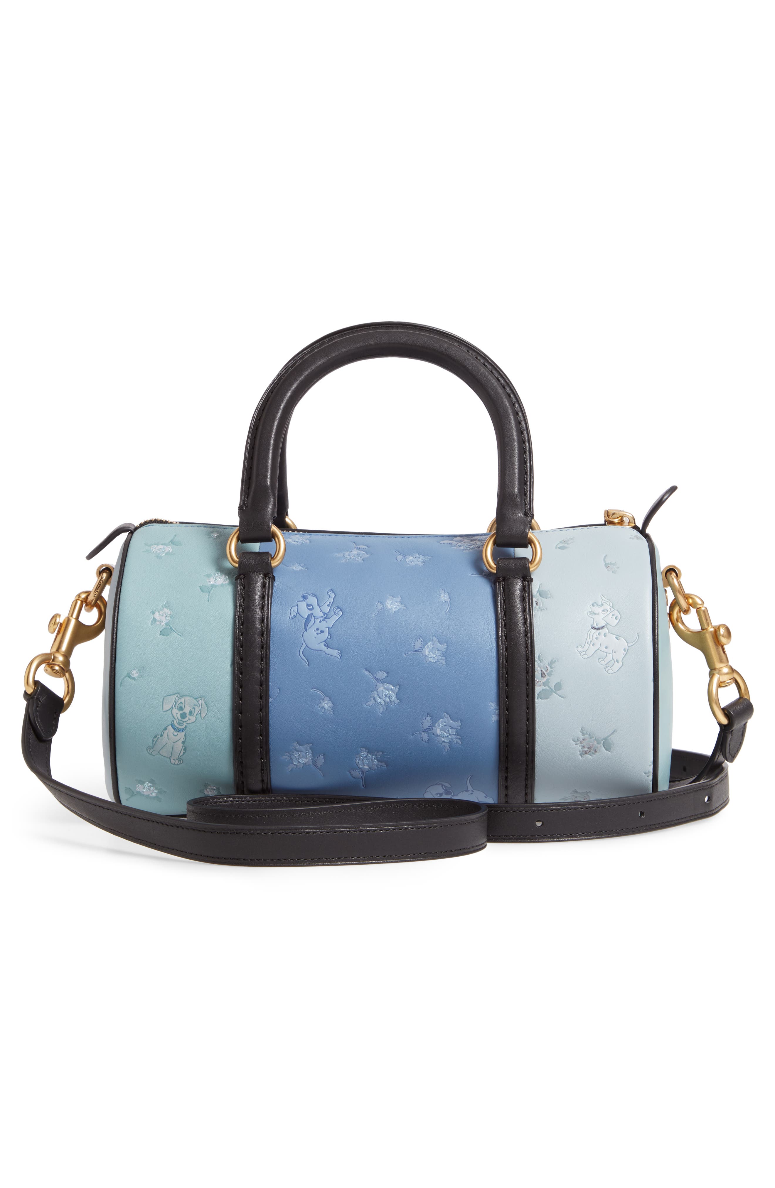 COACH Disney x COACH 101 Dalmatians Leather Barrel Bag, Alternate, color, 
