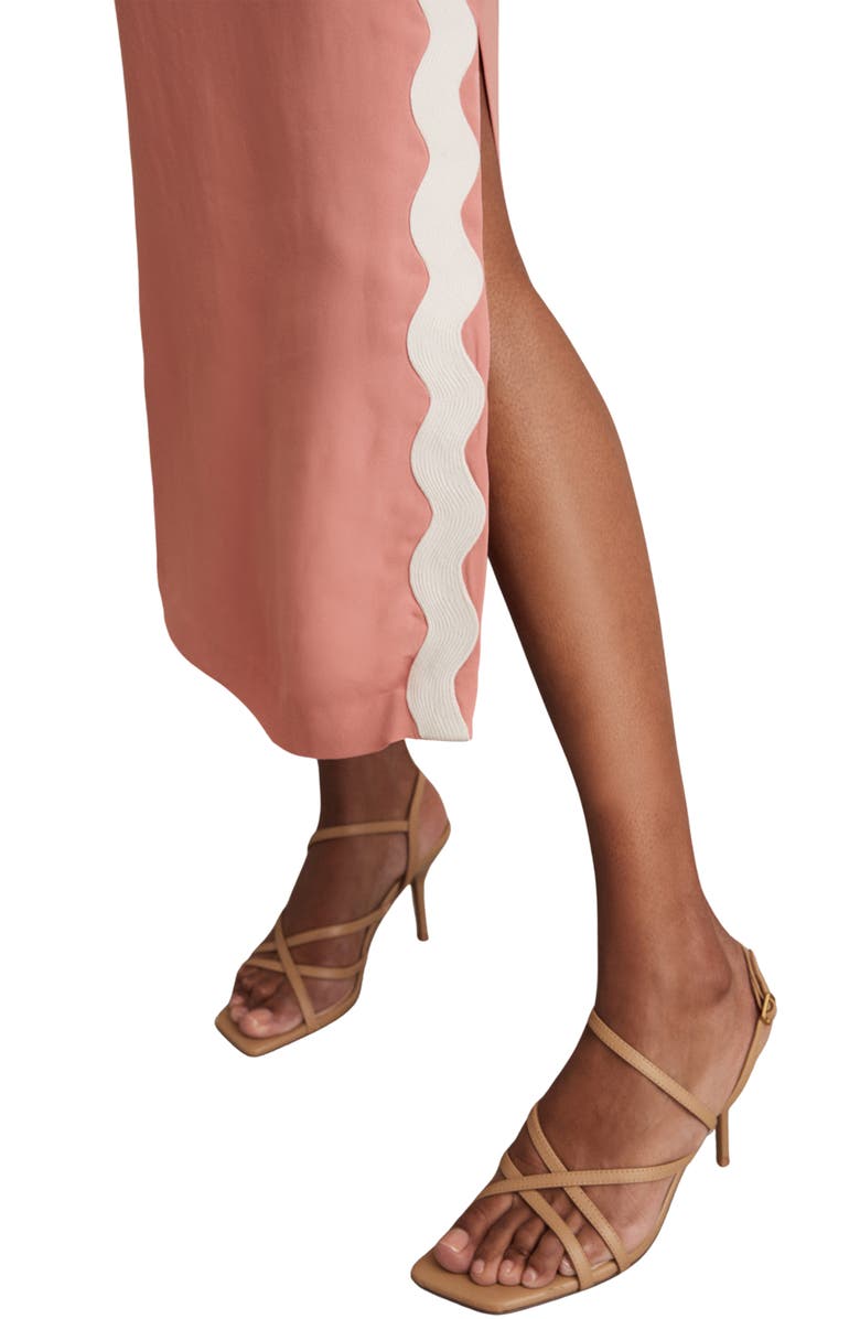 Reiss Asher Rickrack Maxi Dress, Alternate, color, Pink