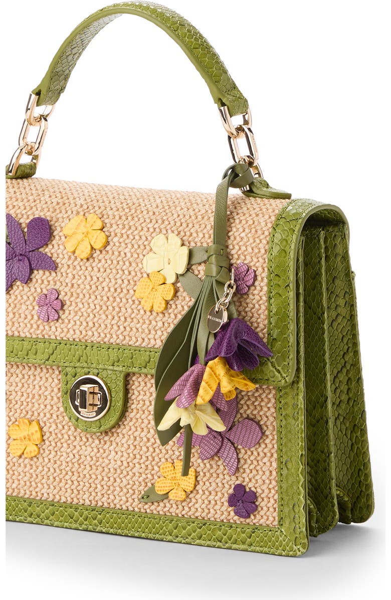 Brahmin Small Hallie Top Handle Bag, Alternate, color, Green Multi