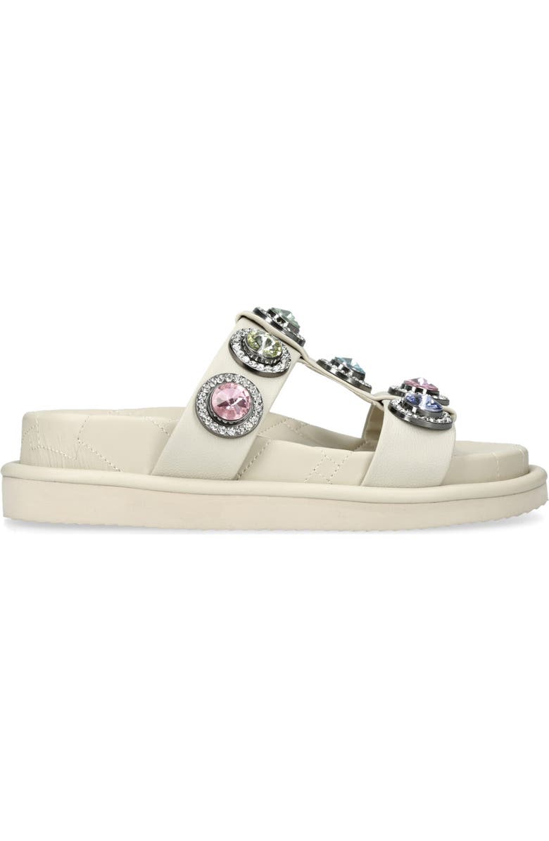 Kurt Geiger London Orson Crystal Slide Sandal, Alternate, color, Open White