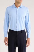 TOM BAINE Stripe Jacquard Button-Up Shirt