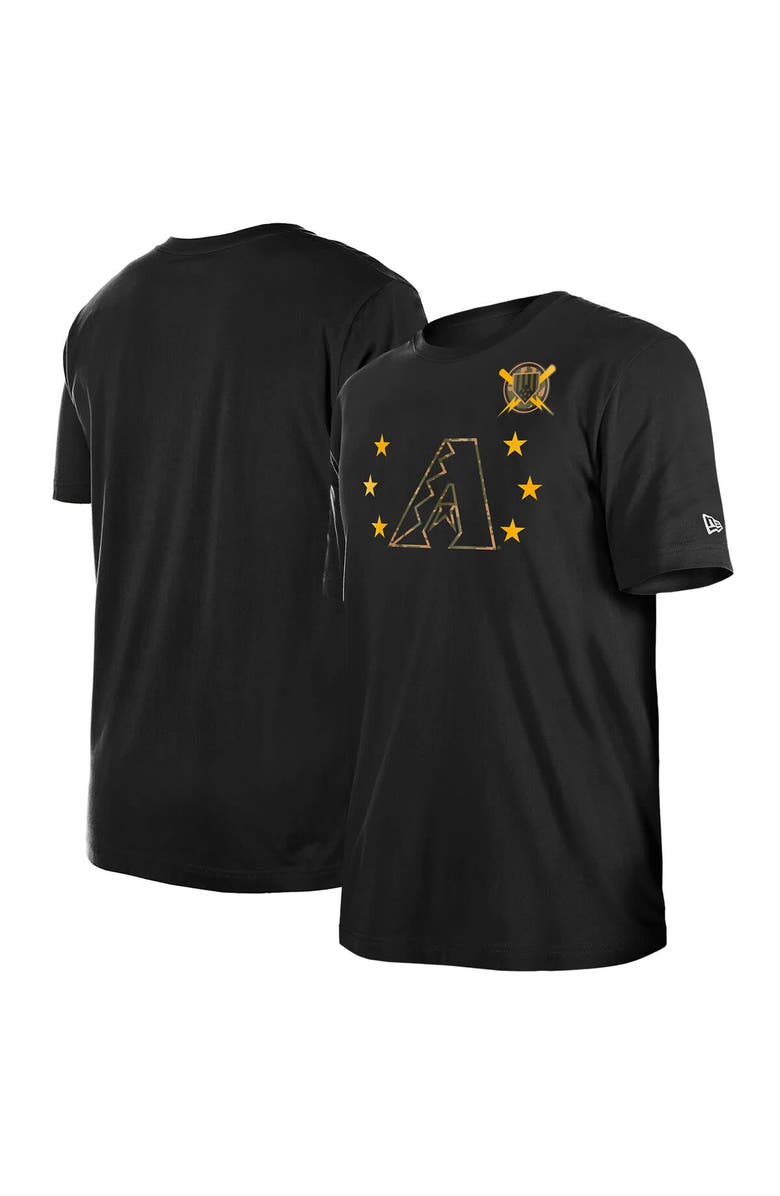 New Era Men's New Era Black Arizona Diamondbacks 2024 Armed Forces Day T-Shirt, Main, color, Black