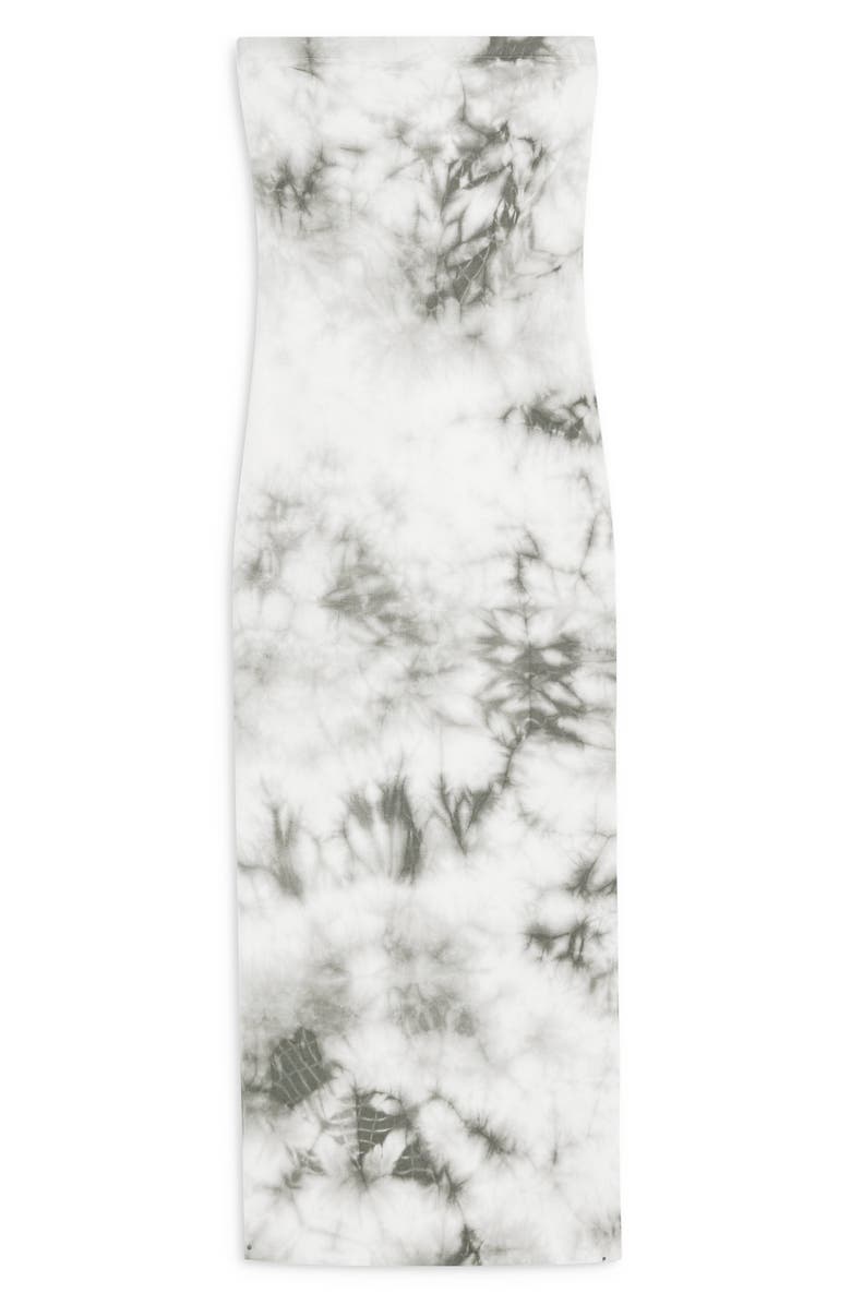 Topshop Strapless Tie Dye Bandeau Midi Dress, Alternate, color,