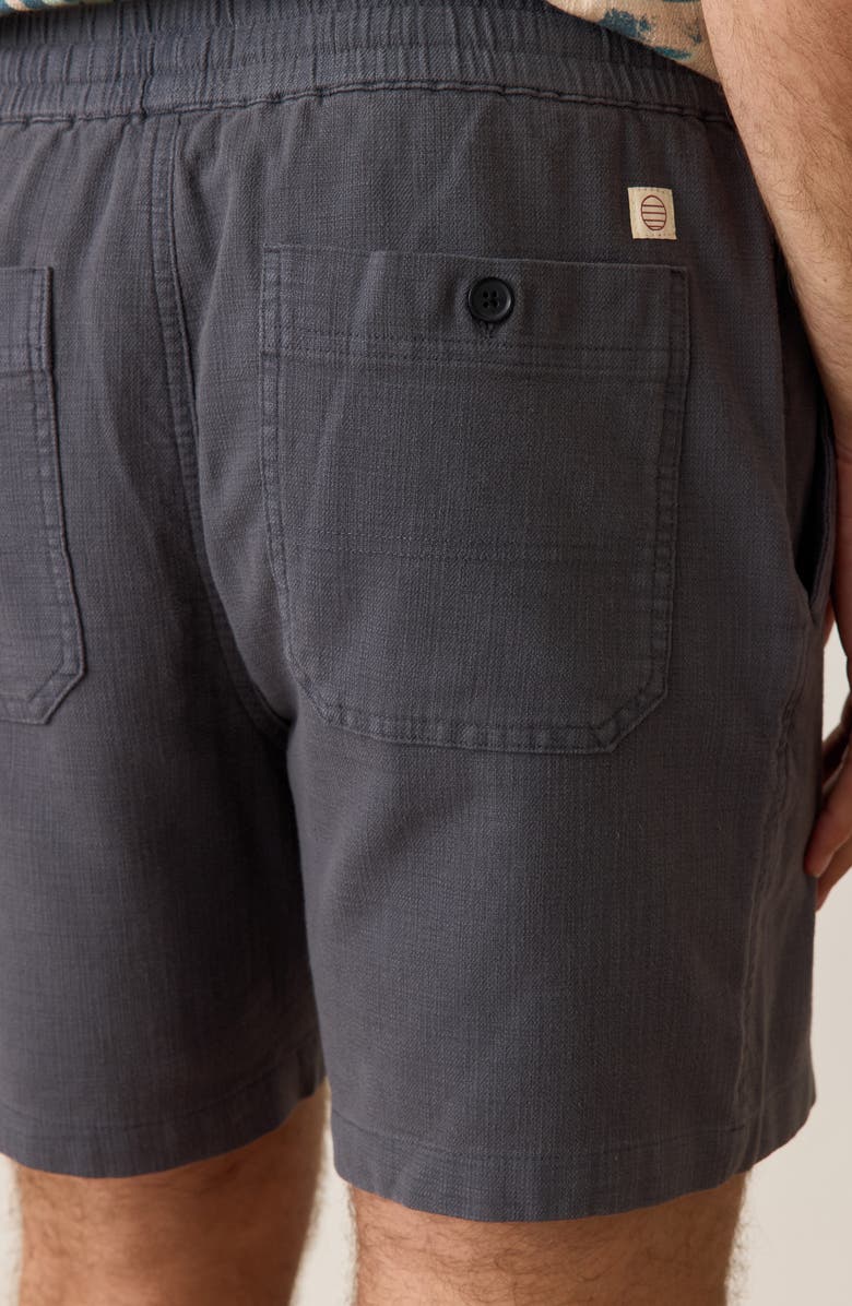 Marine Layer Saturday 6-Inch Drawstring Beach Shorts, Alternate, color, Faded Black