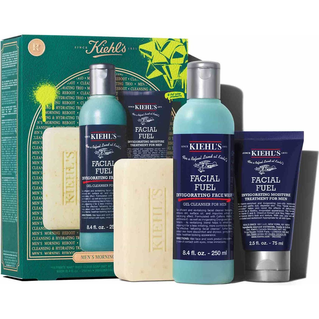Kiehl's Since 1851 Morning Reboot Set $81 Value In Transparent
