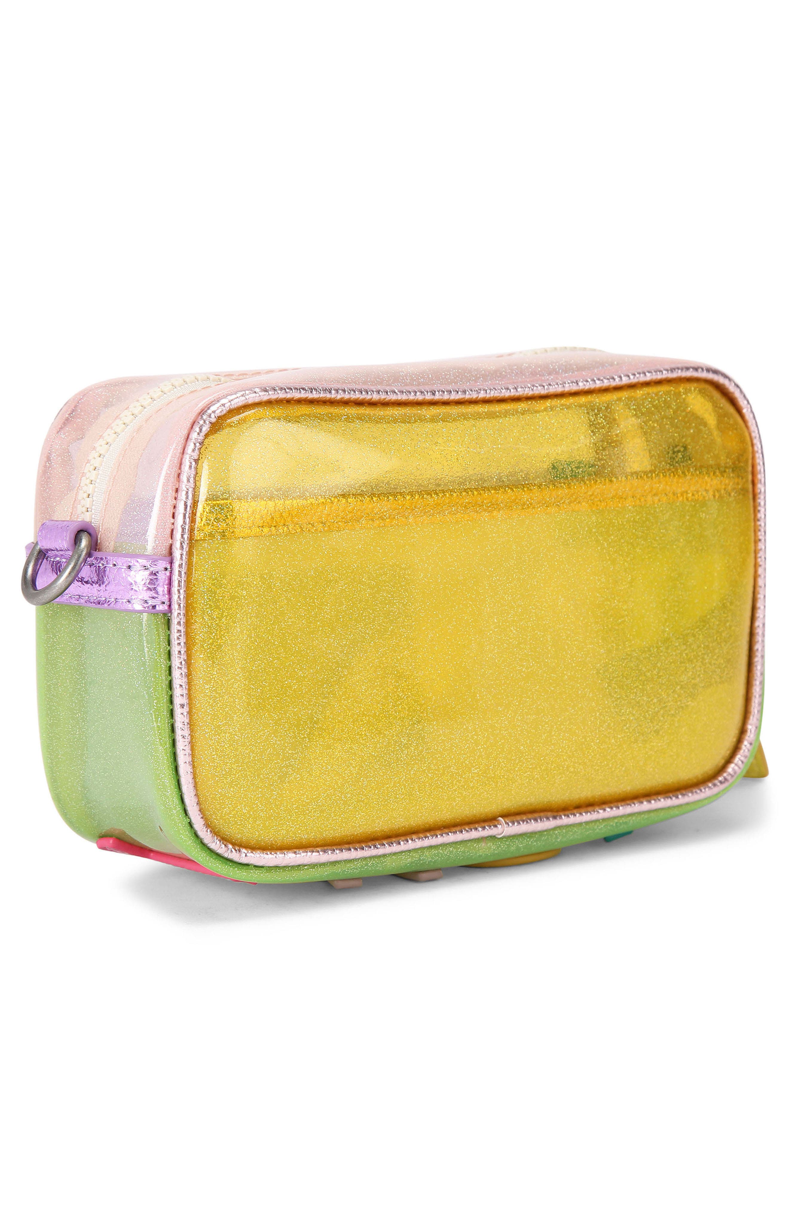 Kurt Geiger London Small Southbank Vinyl Clear Camera Crossbody Bag, Alternate, color, 