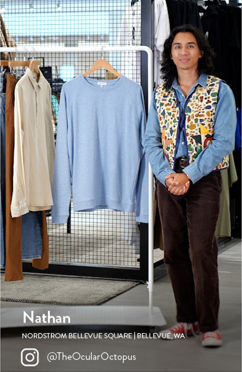 Crown Comfort Crewneck Piqué Sweatshirt, sales video thumbnail