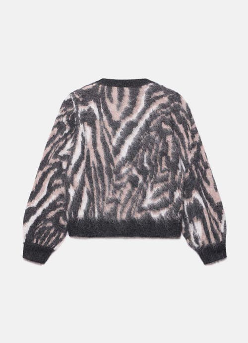 Mint Velvet Zebra Knit Cardigan In Animal Print