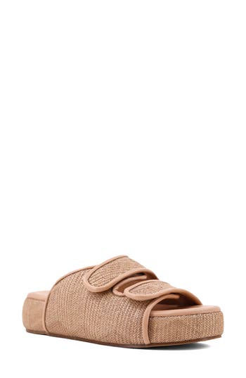 Shushop Lililan Slide Sandal In Brown