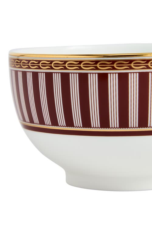Wedgwood Red Splendor 22k Gold Accent Bone China Bowl In Multi